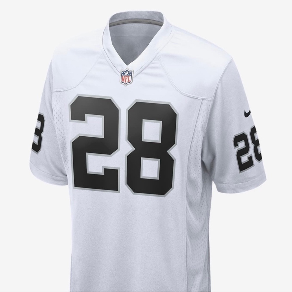 Nike NFL White and Black Jersey
